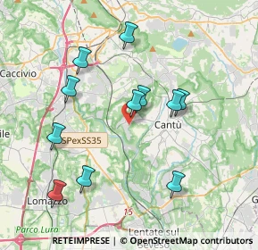 Mappa Via Lavandee, 22060 Cucciago CO, Italia (3.73455)
