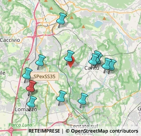 Mappa Via Lavandee, 22060 Cucciago CO, Italia (3.98714)