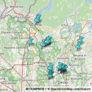 Mappa Via matteotti, 22063 Cantù CO, Italia (8.836)