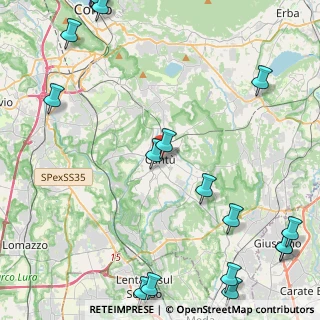Mappa Piazza Garibaldi, 22063 Cantù CO, Italia (6.9625)