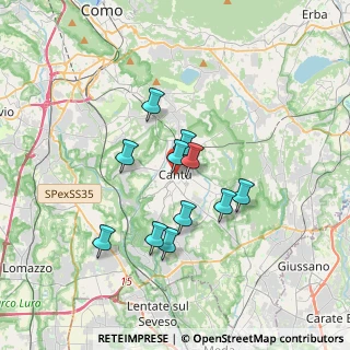 Mappa Vicolo Giulio Carcano, 22063 Cantù CO, Italia (2.76545)