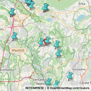 Mappa Vicolo Nava, 22063 Cantù CO, Italia (6.5525)