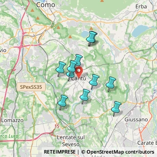 Mappa Vicolo Giulio Carcano, 22063 Cantù CO, Italia (2.78545)