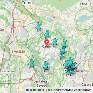 Mappa Vicolo Nava, 22063 Cantù CO, Italia (4.70889)