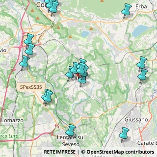 Mappa Piazza Garibaldi, 22063 Cantù CO, Italia (5.004)