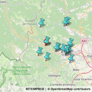 Mappa Via Monsignor Pietro Bicego, 36030 Valli del Pasubio VI, Italia (6.58188)