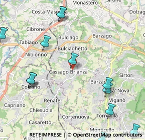 Mappa Piazza Visconti, 23893 Cassago Brianza LC, Italia (2.75385)