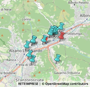 Mappa Via Gennaro Sora, 24027 Nembro BG, Italia (1.25929)