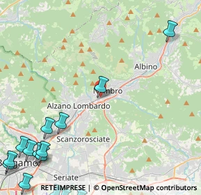 Mappa Via Gennaro Sora, 24027 Nembro BG, Italia (7.22667)