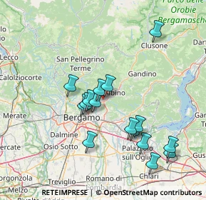 Mappa Via Gennaro Sora, 24027 Nembro BG, Italia (13.95625)