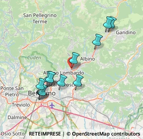 Mappa Via Gennaro Sora, 24027 Nembro BG, Italia (7.36308)