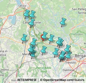 Mappa Strada Privata Residenza al Bosco, 24030 Caprino Bergamasco BG, Italia (7.152)