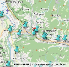 Mappa Strada Privata Residenza al Bosco, 24030 Caprino Bergamasco BG, Italia (3.07158)