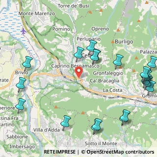 Mappa Str. Privata Residenza al Bosco, 24030 Caprino Bergamasco BG, Italia (2.922)