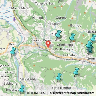 Mappa Str. Privata Residenza al Bosco, 24030 Caprino Bergamasco BG, Italia (3.18385)