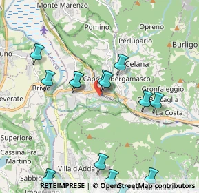 Mappa Via Alessandro Volta, 24034 Cisano Bergamasco BG, Italia (2.40933)
