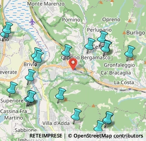 Mappa Via Alessandro Volta, 24034 Cisano Bergamasco BG, Italia (2.656)