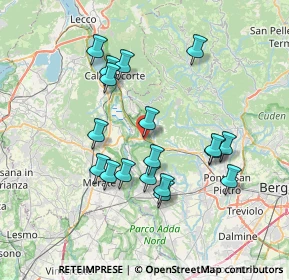 Mappa Via Alessandro Volta, 24034 Cisano Bergamasco BG, Italia (6.86444)