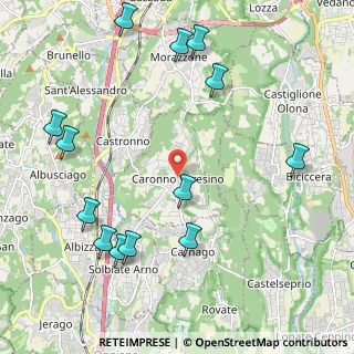 Mappa Piazza Giuseppe Mazzini, 21040 Caronno Varesino VA, Italia (2.56385)