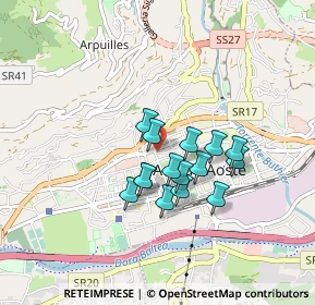 Mappa Via Gorret Abbè, 11100 Aosta AO, Italia (0.63067)