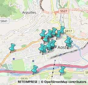 Mappa Via Gorret Abbè, 11100 Aosta AO, Italia (0.65263)