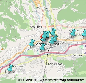Mappa Via Gorret Abbè, 11100 Aosta AO, Italia (1.44455)
