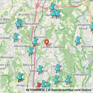Mappa Via Giovanni Boccaccio, 21040 Caronno Varesino VA, Italia (3.2885)