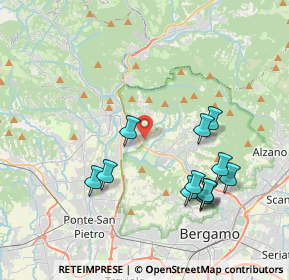 Mappa Via Brughiera, 24011 Almè BG, Italia (3.98083)