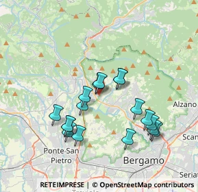 Mappa Via Brughiera, 24011 Almè BG, Italia (3.35765)