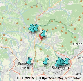 Mappa Via Brughiera, 24011 Almè BG, Italia (4.33182)