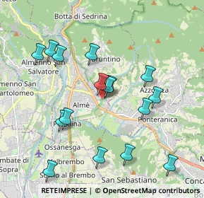 Mappa Via Brughiera, 24011 Almè BG, Italia (1.96)