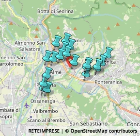 Mappa Via Monte Taddeo, 24011 Almé BG, Italia (1.244)