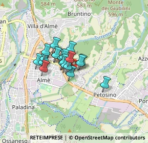 Mappa Via Monte Taddeo, 24011 Almé BG, Italia (0.5135)