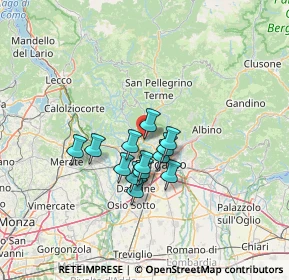 Mappa Via Monte Taddeo, 24011 Almé BG, Italia (9.50538)