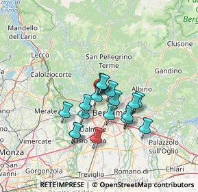 Mappa Via Brughiera, 24011 Almè BG, Italia (9.79444)