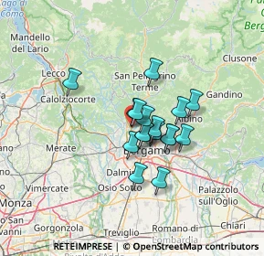 Mappa Via Monte Taddeo, 24011 Almé BG, Italia (8.66353)