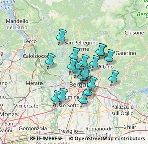 Mappa Via Brughiera, 24011 Almè BG, Italia (9.64368)