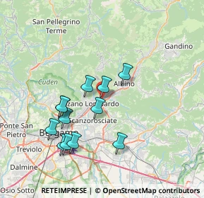 Mappa 24027, 24022 Nembro BG, Italia (6.8025)