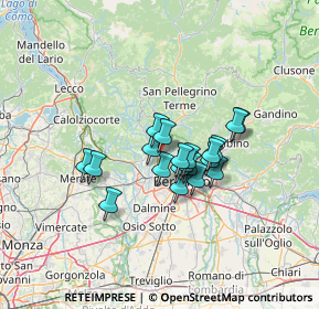 Mappa 24011 Almè BG, Italia (9.1655)