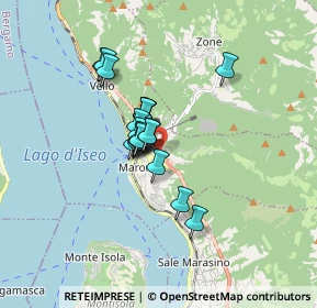Mappa Via Castello, 25054 Marone BS, Italia (1.079)
