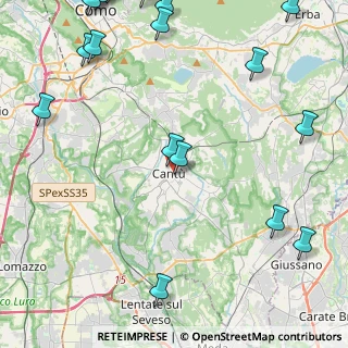 Mappa Via XXIV Maggio, 22063 Cantù CO, Italia (6.9285)
