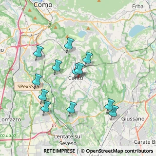 Mappa Via XXIV Maggio, 22063 Cantù CO, Italia (3.61917)