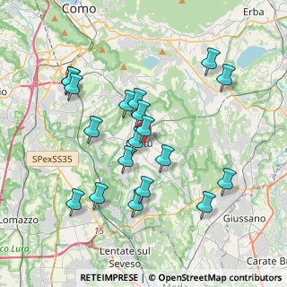 Mappa Via XXIV Maggio, 22063 Cantù CO, Italia (3.73421)