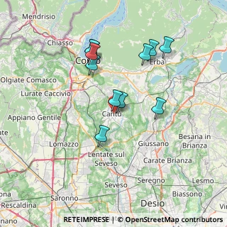 Mappa Via XXIV Maggio, 22063 Cantù CO, Italia (6.67455)