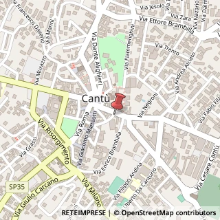Mappa Via Archinto, 6, 22063 Cantù, Como (Lombardia)