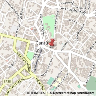Mappa Via Ariberto da Intimiano, 5, 22063 Cantù, Como (Lombardia)
