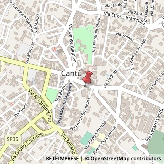 Mappa Via Archinto, 6, 22063 Cantù, Como (Lombardia)