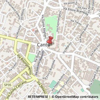 Mappa Piazza Garibaldi, 13, 22063 Cantù, Como (Lombardia)