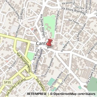 Mappa Via Ariberto da Intimiano, 6, 22063 Cantù, Como (Lombardia)
