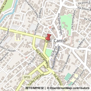 Mappa Piazza G. Parini, 1, 22063 Cantù, Como (Lombardia)